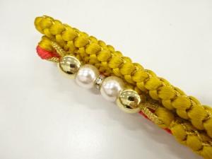 未使用品　正絹　振袖用　手組帯締め